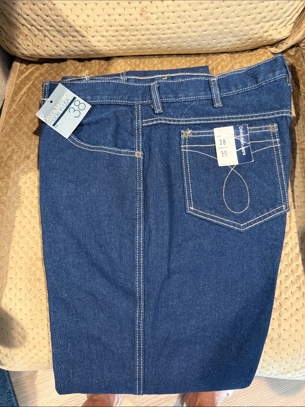 Calvin Klein Indigo Straight-Leg Men's Jeans